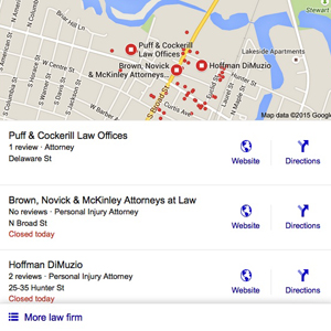 Google Local Search 3 Pack