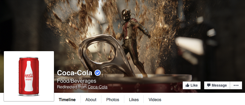Coke's Facebook Cover Photo