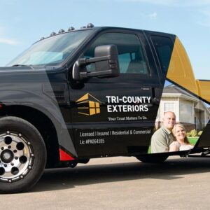 Tri County Exteriors Truck Wrap