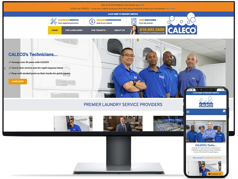 Caleco web design